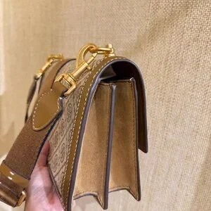 ショルダーバッグ・ポシェット Tory Burch T Monogram Jacquard Shoulder Bag 155127 Hazelnut Tory Burch T Monogram Hazelnut Jacquard Crossbody Shoulder